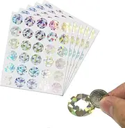 Scratch Scratch Off Stickers Pack of 150 Holographic