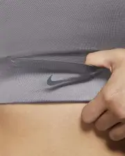 Nike Womens Swoosh Pocket Sports Bra Gray X-Small BV3775-056