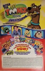 1998 Scooby-Doo Cartoon Network Cereal Taz Print Ad/Poster Official Promo Art!