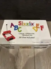 Sizzix Lollipop Uppercase Alphabet Set - Complete - New in Open Box - s1