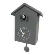 Minimalist Cuckoo Clock Grey Pendulum Quartz Bird Clock Pendulum Clock Gray