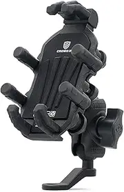 Namolit Motorcycle Phone Mount Holder with Vibration Dampener Motorcycle Cell Phone Holder 360° Adjustable Rotation Motorbike Rearview Mirror Mount