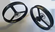 26*4.0 Fat Bike Tri Spoke Front & Rear Wheel set With Freewheel Rims Disc