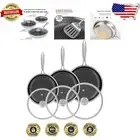 Versatile 3-Piece Nonstick Frying Pan Set - Induction Compatible and Oven Safe