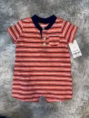 Carter’s Baby Boy 3 Months Romper Striped NWT Adorable!