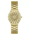 Guess Ladies Watch Wristwatch Firework GW0602L2 Stainless Steel Gold
