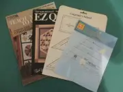 Quilt Supplies Lot Zimmerman Triangle Ruler Templates Books How to Quilt