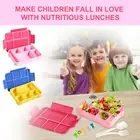 17Pcs Food Box Kit Food Box Container with Cookie Cutter Sandwich Cutter ☀