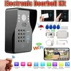 WIFI Intercom Doorbell Security Camera With Door Lock Remote Control Night View