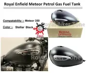 Royal Enfield "Fuel Tank With Sticker" For Stellar Black Meteor 350 (for: Royal Enfield)