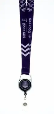 Fremantle Dockers AFL Lanyard Detachable Keyring Retractable ID Holder