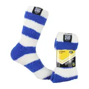 NRL Fluffy Bed Socks - Canterbury Bulldogs - One Pair