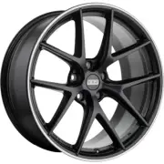 BBS CIR 19x9.5 ET 40 5x120 HB 82 Satin Black a Polished Outer Lip Ring Wheel/Rim