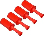 uxcell 10inch Shrink Wrap Handle, 4 Pcs Stretch Wrap Dispenser Stretch Film Dispenser Small Hand for Furniture Wrapping Moving Packing Warehouses, Red
