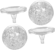 2pcs Crystal Ball Water Fountain Feng Shui Spheres - Elegant Glass Orbs with Stands for Home Tabletop Decoration - Waterfall & Rockery Enhancements