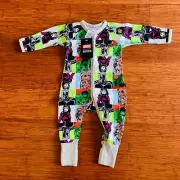Bonds Marvel The Avengers Grey Baby Wondersuit Size 00 Hulk Black Widow Panther