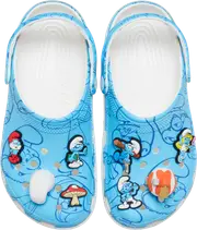 Crocs Smurfs Classic Clog; Multi, M12