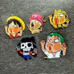 汽車貼紙 ONE PIECE 動漫路飛斬波器 ZORO NAMI ROBIN SANJI USOPP BROOK 可愛可