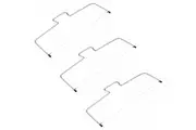 3x Mastercraft Adjustable Metal Cake Cutting Wire Kitchen Baking Slicer/Cutter