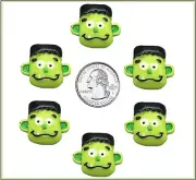 6 PC HALLOWEEN FRANKENSTEIN MONSTER FLATBACK FLAT BACK RESINS