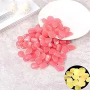 Pink,1000pcs,BeLongsYou Luminous Stones Gemstones for Children, 1Cm Glow in The Dark Pebbles Rock Cobblestones Glowing Garden Decoration Garden Lawn Aquarium