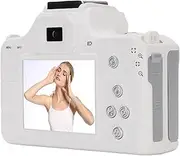 48MP 2K Digital Camera, Portable Compact Point and Shoot Camera, with 16X Digital Zoom, 2 Inch Screen, for Teens Adults Travel (White)