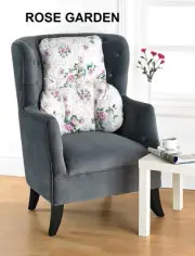 Printed Floral Pattern BACK & LUMBAR SUPPORT CUSHION/PILLOW *Made in the UK*