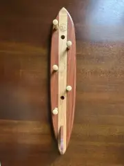 Hawaii Wood Surfboard Surf Key Holder Peg Rack