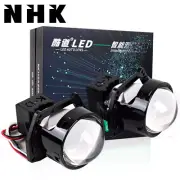 Mini LED Headlight NHK 3.0'' Bi LED Projector Len Retrofit Universal Fit 99% Car