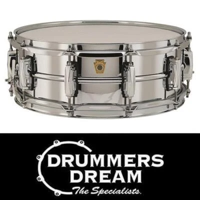 Ludwig Chrome Over Brass Snare Drum - 14"x5"
