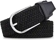 [Generic] Men's and women's universal belt woven elastic canvas needle buckle elastic simple casual belt