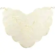 Braza Cami Lace Camisole Insert, Ivory - Modesty Cover Ties to Bra Straps