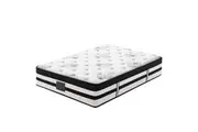 KINGSTON SLUMBER Luxury 34cm Double Mattress, Medium Firm, Euro Top, 5-Zone Pocket Spring Foam