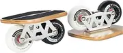 5-Layer Maple Wood Surface Freeline Skates, Portable Drift Skates for Adult boy and Girl Runway, Anti-Slip Roller Board with High Elastic PU Wheel and Silent Bearing