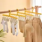 Plastic Sock Laundry Airer Hanger Non-slip Clothes Drying Rack Dormitory