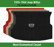 Lloyd Velourtex Cargo Carpet Mat for 1955-1964 Jeep Willys w/Jeep Grill Logo (for: Jeep)