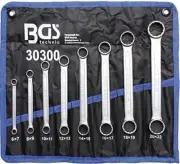 BGS Double Ring Spanner Set, extra flat, 6 to 22 mm, set of 8, 1piece, 30300