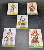 Weiss Schwarz Overlord Pleiades Battle Maids 5 Sisters 5-Card Set Japanese NM.