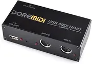 High Speed USB MIDI Host Box 1-in 1-out 16 Channel MIDI Box Applicable to MIDI Keyboard Electric Blow Tube Electric Drum USB to MIDI Converter MIDI Interface