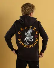 [Dexter] Dexter Boys' Serpent Eagle Hoodie in Charcoal Grey Size 16 16 Charcoal Grey