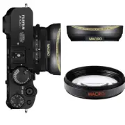 HD 32K FISHEYE WIDE ANGLE LENS + 10X MACRO LENS FOR FUJIFILM X100F X100IV
