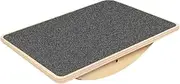 Wooden Balance Board Office Desk Foot Rest Multifunctional Rocker Foot Stool Anti Slip