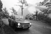 Serge Delserre Marcel Aureglia Simca 1300 1967 Rally Car Old Photo
