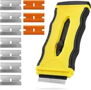 Oven Scraper Tool Non Scratch For Inside Oven, Glass And Ceramic Hob Scraper Non Scratch, Dual-end Razor Scraper Tool With 10 Replacement Blades