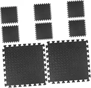 KICHOUSE 8pcs Eva Interlocking Floor Gym Mats Shock Absorbing Puzzle Tiles for Taekwondo Yoga Home Workouts Stylish Design for Easy Assembly and Enhanced Aesthetic Appeal