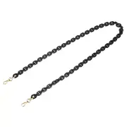 47" Acrylic Chain Purse Strap Replacement Luxury Handbag Strap Black