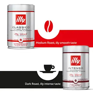 illy 義大利原裝進口 中焙/深焙/低咖啡因 咖啡豆及咖啡粉 (250g) (8.3折)