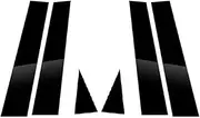 HOUV 6Pcs Glossy Black Pillar Post Window Door Side Decal Trim Cover Kit Fit for Chevrlet Trailblazer 2021 2022 2023