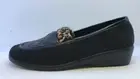 SEDAGYL Black Slide Ons With Leapord Design Uk 5 USS