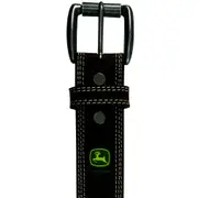 John Deere Men's Fashion Accessories Bridle Leather Belt Dark Brown